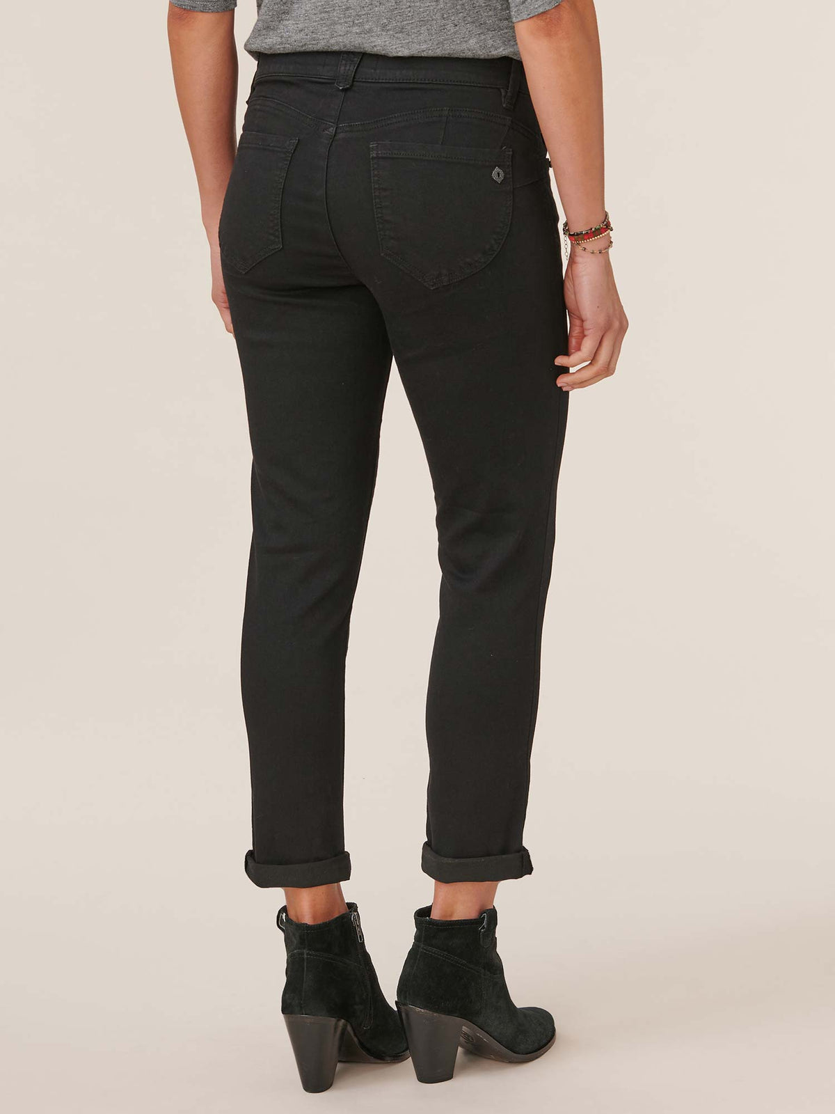 Democracy Clothing "Ab"solution® Black Denim Ankle Skimmer Jean - Black Denim