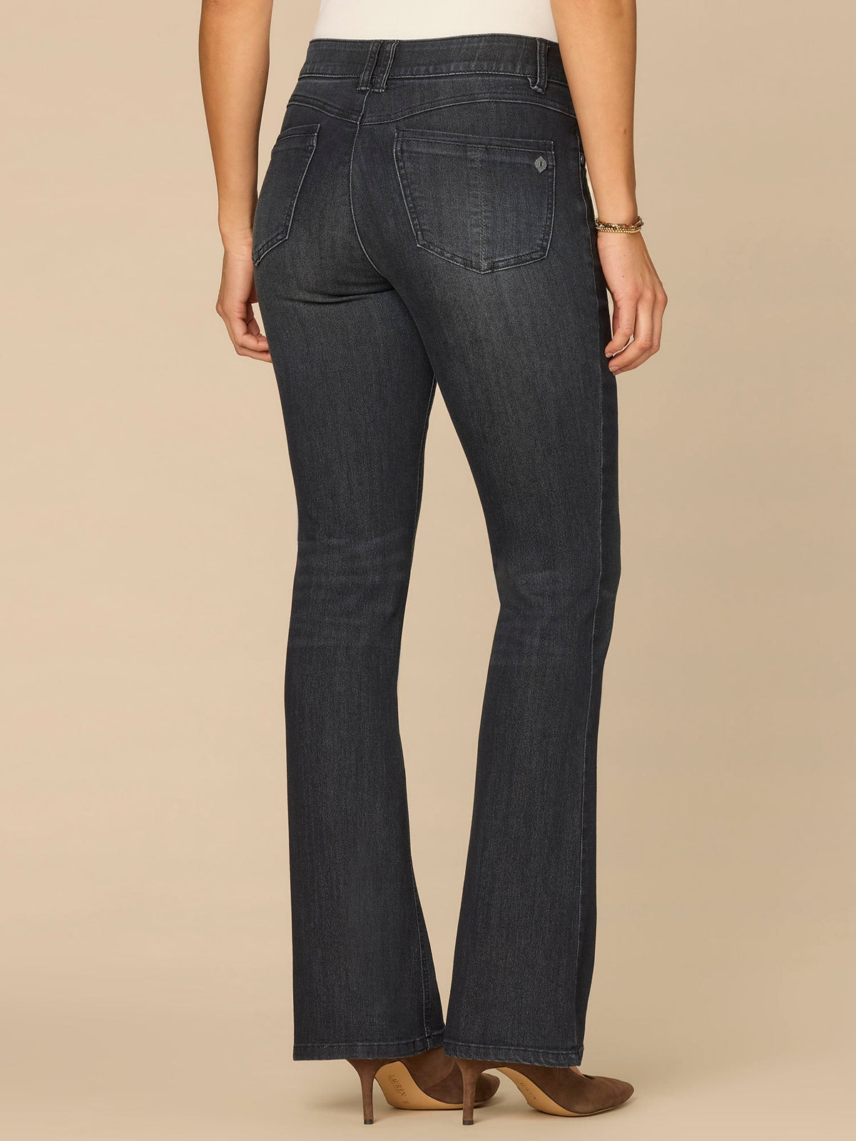 Democracy Clothing “Ab”solution® Mid-Rise Dark Indigo Artisanal Itty Bitty Boot Jeans - Dark Indigo Artisanal Denim