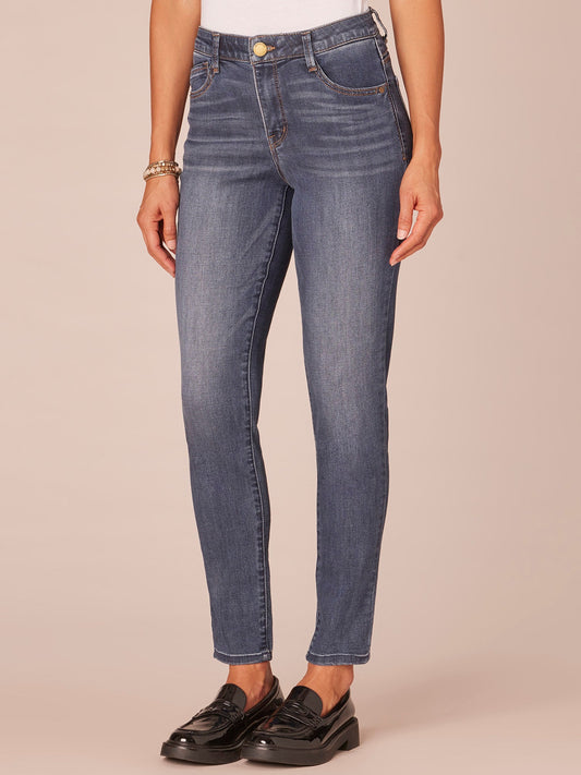 Democracy Clothing "Ab"solution® High Rise Modern Plus Size Ankle Length Jeans - Blue Denim