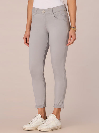 Democracy Clothing "Ab"solution® Colored Ankle Skimmer Pants - Dark Seagrass|Frosty Lemon|Portobello|Dusty Papaya|Flax Taupe|Laurel Oak|Peanut Butter
