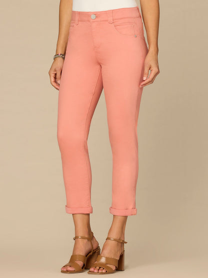 Democracy Clothing "Ab"solution® Colored Ankle Skimmer Pants - Dark Seagrass|Frosty Lemon|Portobello|Dusty Papaya|Flax Taupe|Laurel Oak|Peanut Butter