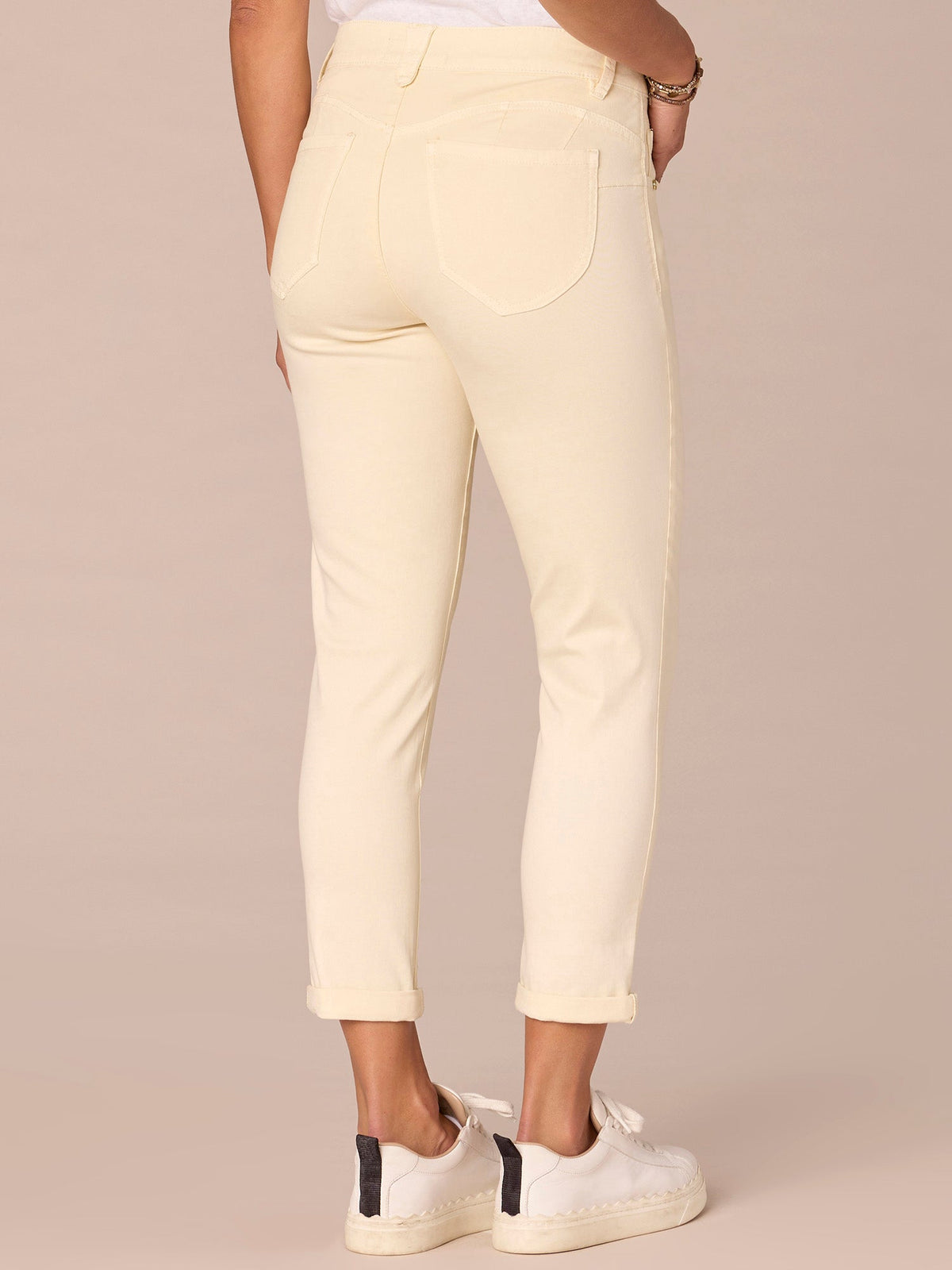 Democracy Clothing "Ab"solution® Colored Ankle Skimmer Pants - Dark Seagrass|Frosty Lemon|Portobello|Dusty Papaya|Flax Taupe|Laurel Oak|Peanut Butter