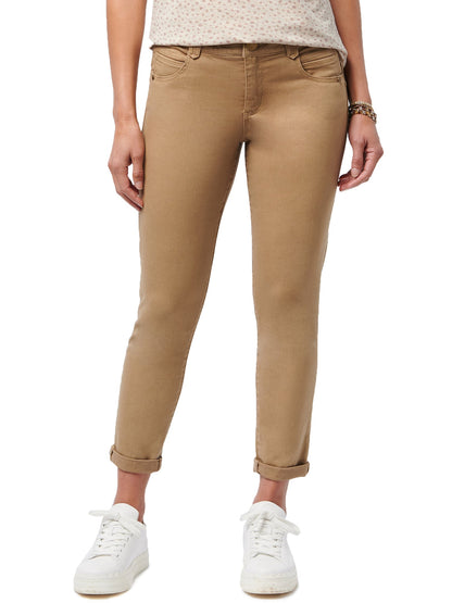 Democracy Clothing "Ab"solution® Colored Ankle Skimmer Pants - Dark Seagrass|Frosty Lemon|Portobello|Dusty Papaya|Flax Taupe|Laurel Oak|Peanut Butter