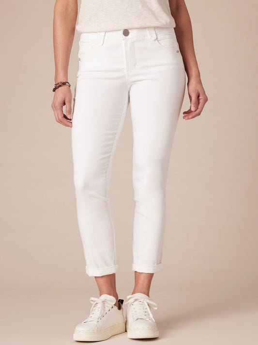 Democracy Clothing "Ab"solution® Optic White Ankle Skimmer - Optic White Denim