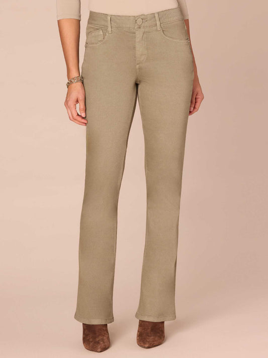 Democracy Clothing "Ab"solution® Mid-Rise Itty Bitty Bootcut Pants - Laurel Oak|Cold Brew