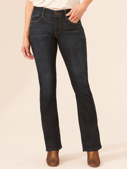 Democracy Clothing "Ab"solution® Itty Bitty Bootcut Indigo Petite Jeans - Indigo Denim