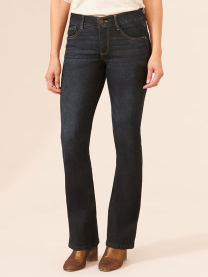 Democracy Clothing "Ab"solution® Itty Bitty Bootcut Indigo Petite Jeans - Indigo Denim