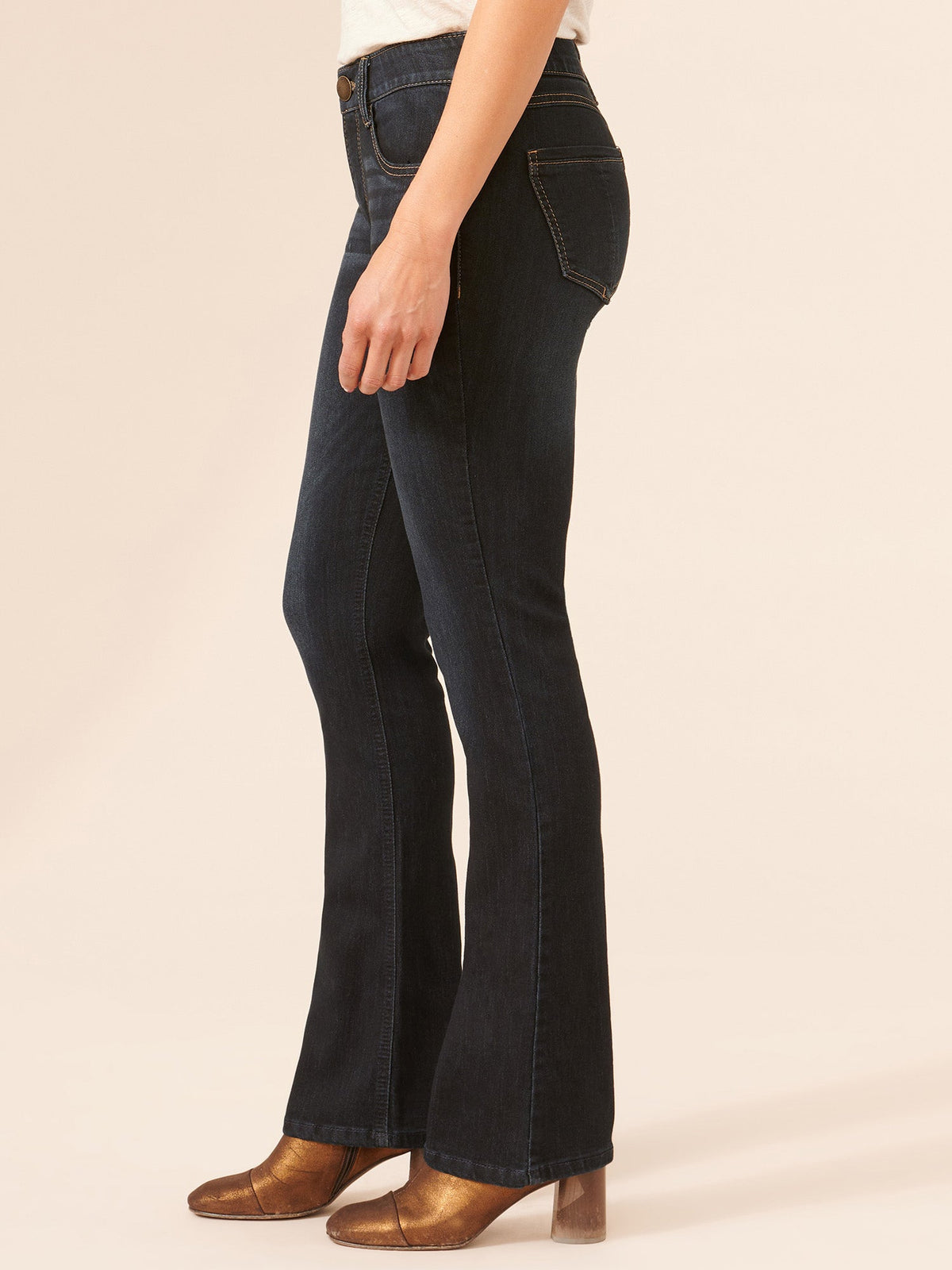 Democracy Clothing "Ab"solution® Itty Bitty Bootcut Indigo Petite Jeans - Indigo Denim