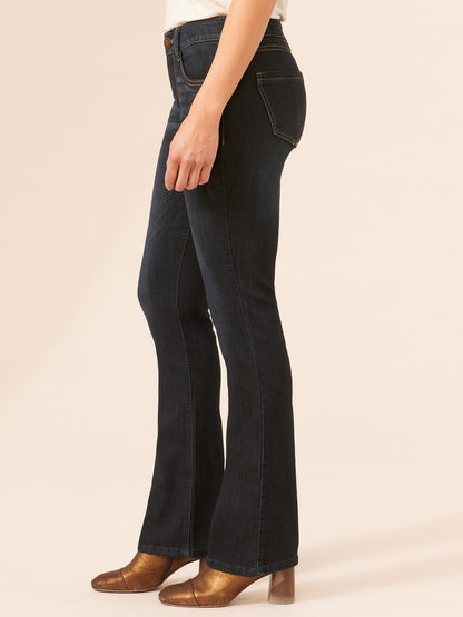 Democracy Clothing "Ab"solution® Itty Bitty Bootcut Indigo Petite Jeans - Indigo Denim