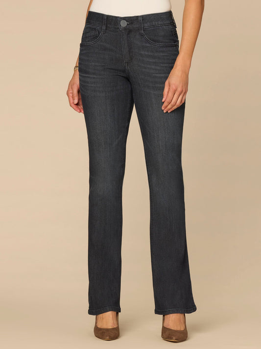 Democracy Clothing “Ab”solution® Mid-Rise Artisanal Itty Bitty Boot Petite Jeans - Dark Indigo Artisanal Denim
