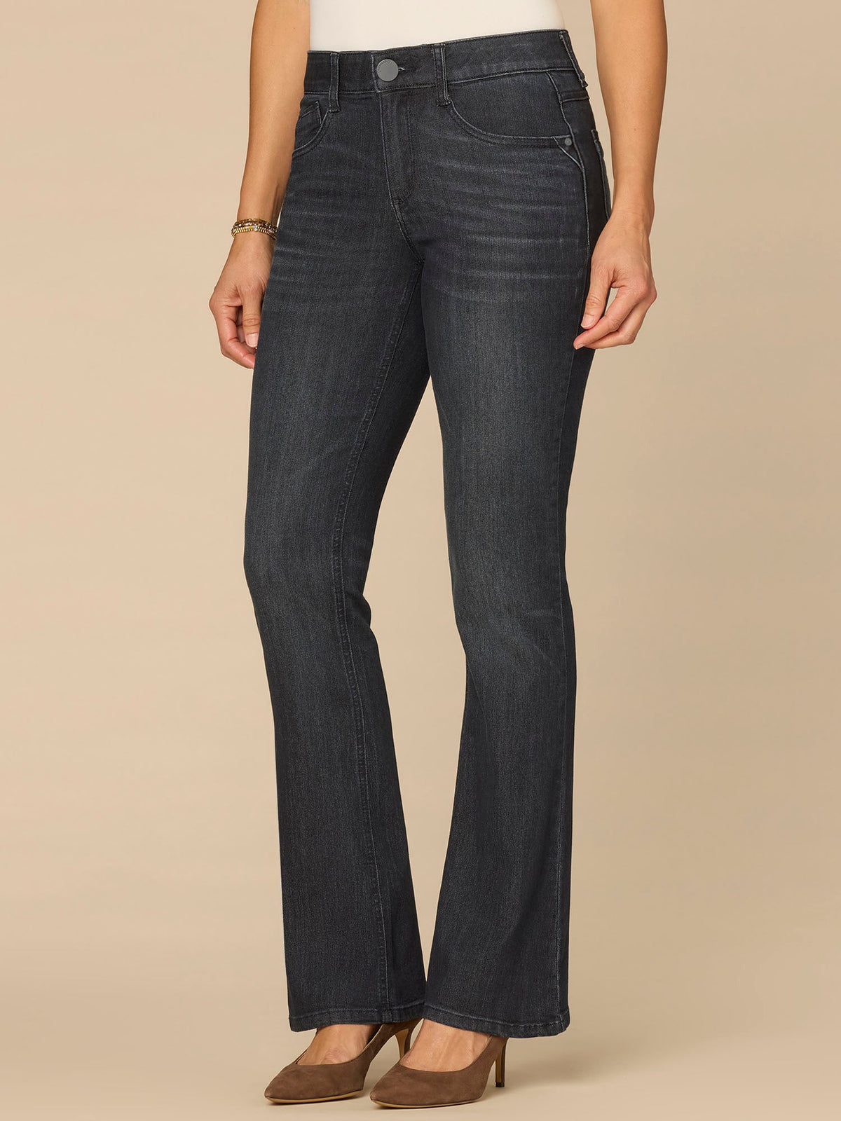 Democracy Clothing “Ab”solution® Mid-Rise Dark Indigo Artisanal Itty Bitty Boot Jeans - Dark Indigo Artisanal Denim