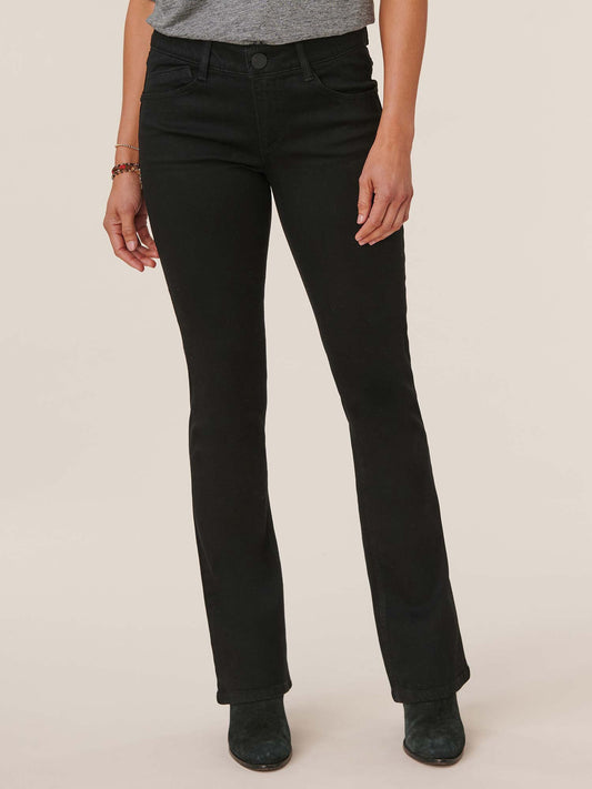 Democracy Clothing "Ab"solution® Itty Bitty Bootcut Black Jeans - Black Denim