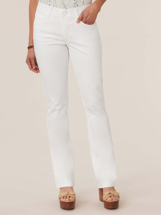 Democracy Clothing "Ab"solution® Itty Bitty Bootcut White Jeans - Optic White Denim