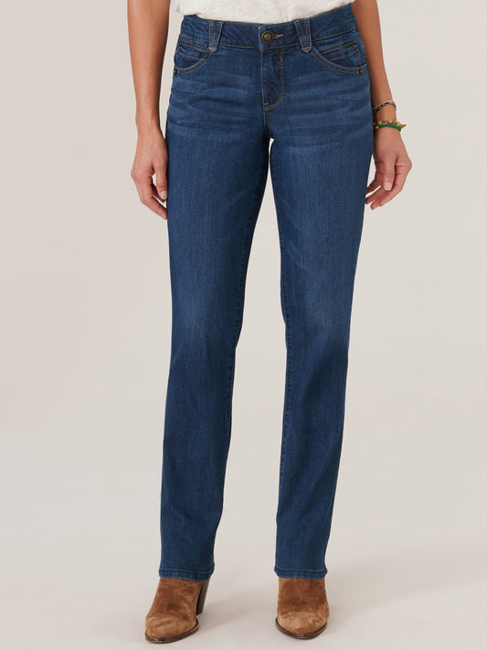 Democracy Clothing "Ab"solution® Booty Lift Straight Leg Indigo Jeans - Indigo Denim