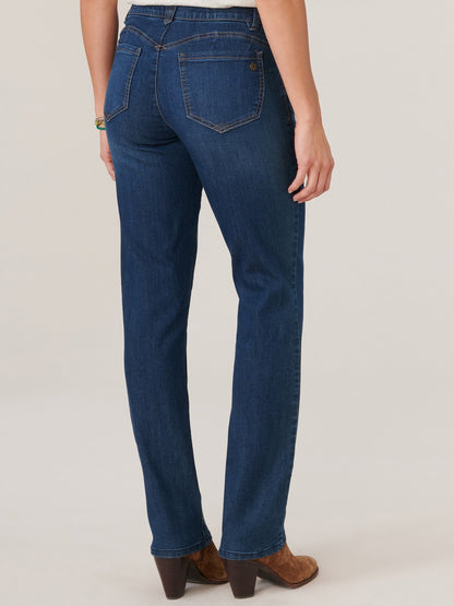 Democracy Clothing "Ab"solution® Booty Lift Straight Leg Indigo Jeans - Indigo Denim