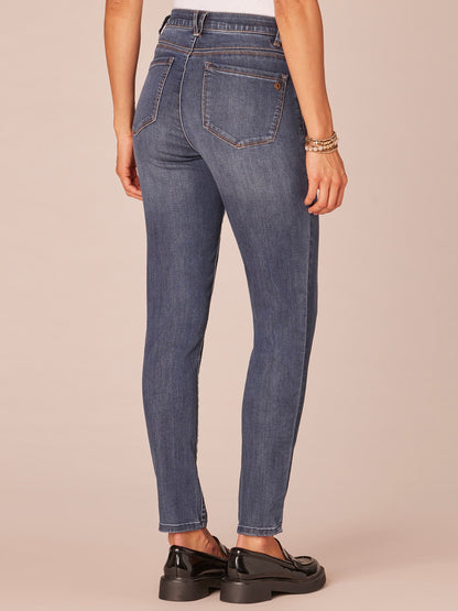 Democracy Clothing "Ab"solution High Rise Ankle Length Petite Jeans - Blue Denim