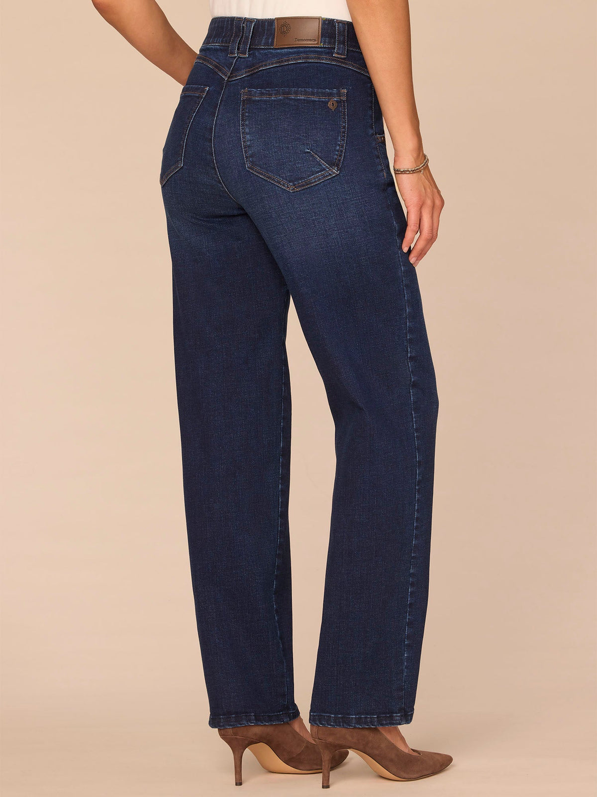 Democracy Clothing "Ab"solution® High Rise Indigo Petite Stovepipe Jeans - Indigo Denim
