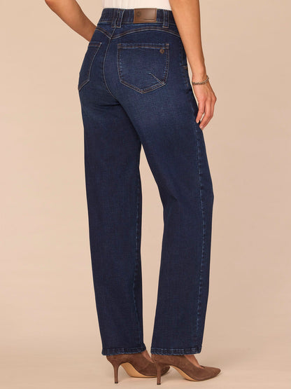 Democracy Clothing "Ab"solution® High Rise Indigo Petite Stovepipe Jeans - Indigo Denim