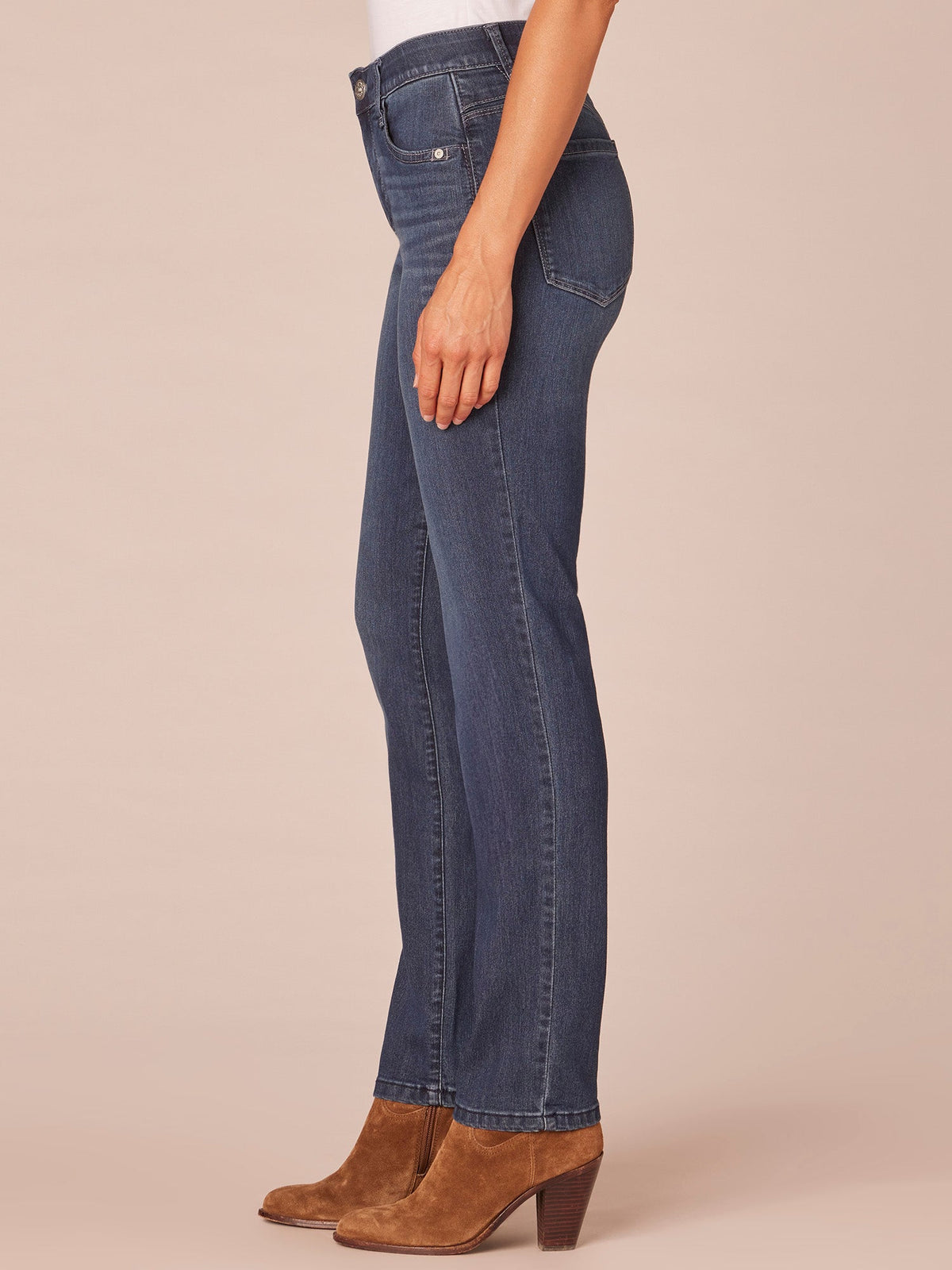 Democracy Clothing "Ab"solution® Indigo High Rise Straight Leg Jeans - Indigo Denim