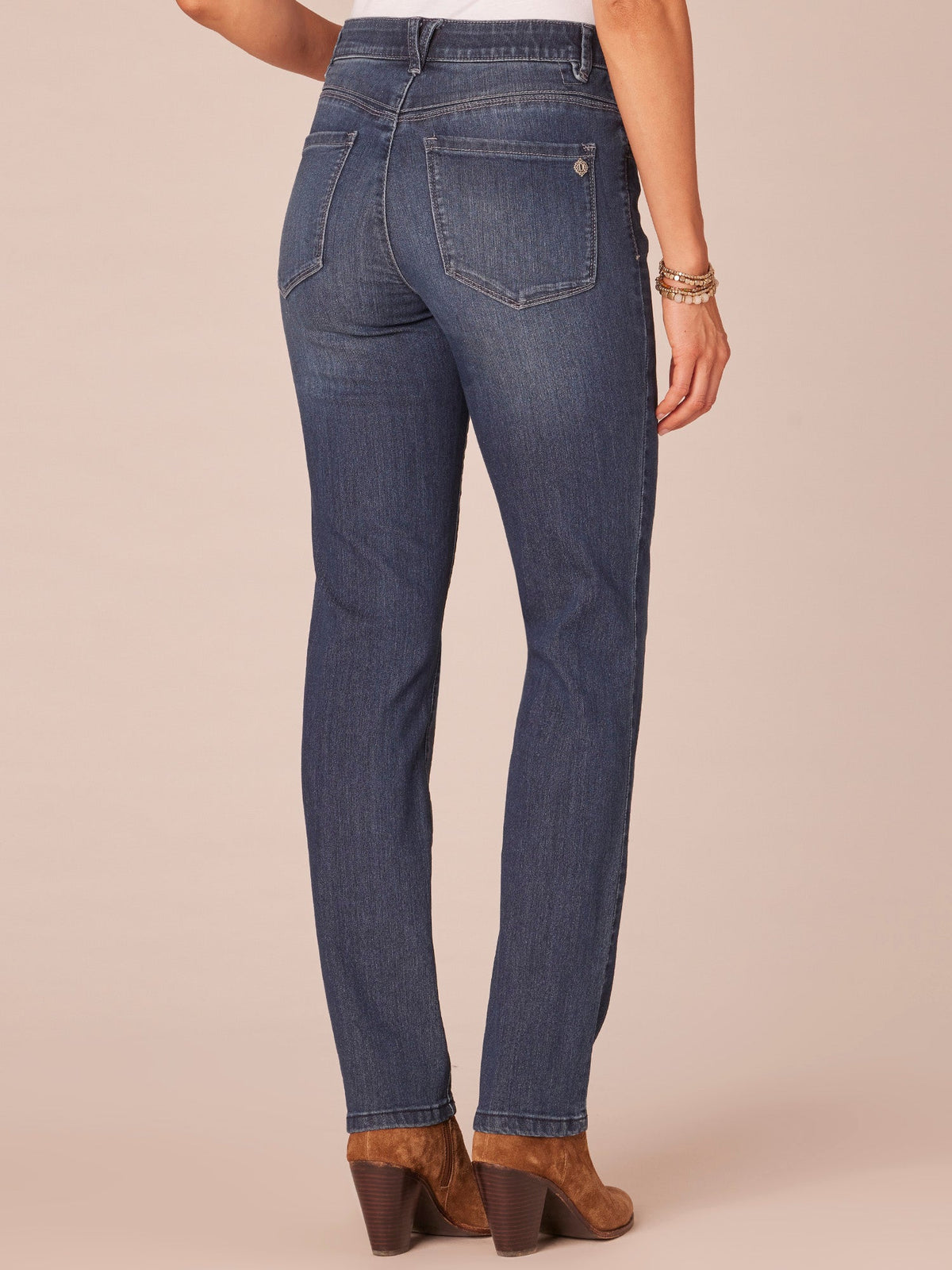 Democracy Clothing "Ab"solution® Indigo High Rise Straight Leg Jeans - Indigo Denim