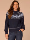 Heather Navy Blue Multi