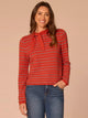 Pumpkin Spice Heather Grey Stripe