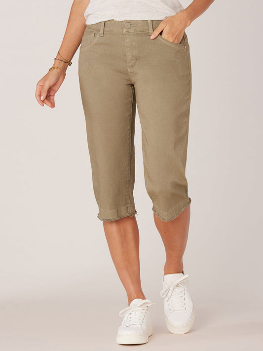 Democracy Clothing "Ab"solution Petite Mid-Rise Skimmer Pant - Laurel Oak