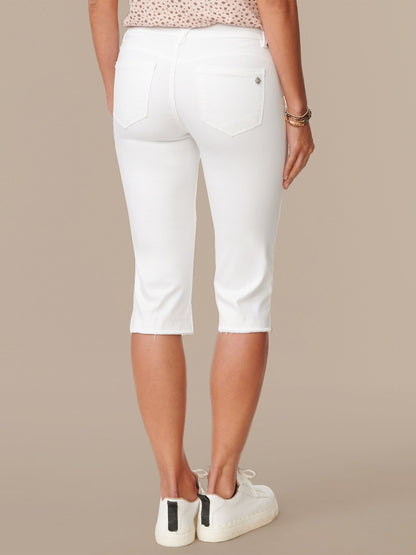 Democracy Clothing "Ab"solution Petite Skimmer Pant - Optic White Denim