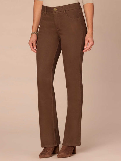 Democracy Clothing "Ab"solution® Mid-Rise Itty Bitty Boot Plus Size Pants - Cold Brew|Laurel Oak