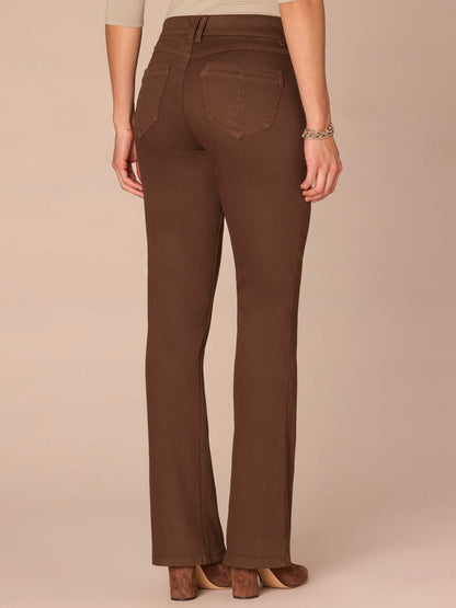 Democracy Clothing "Ab"solution® Mid-Rise Itty Bitty Boot Plus Size Pants - Cold Brew|Laurel Oak