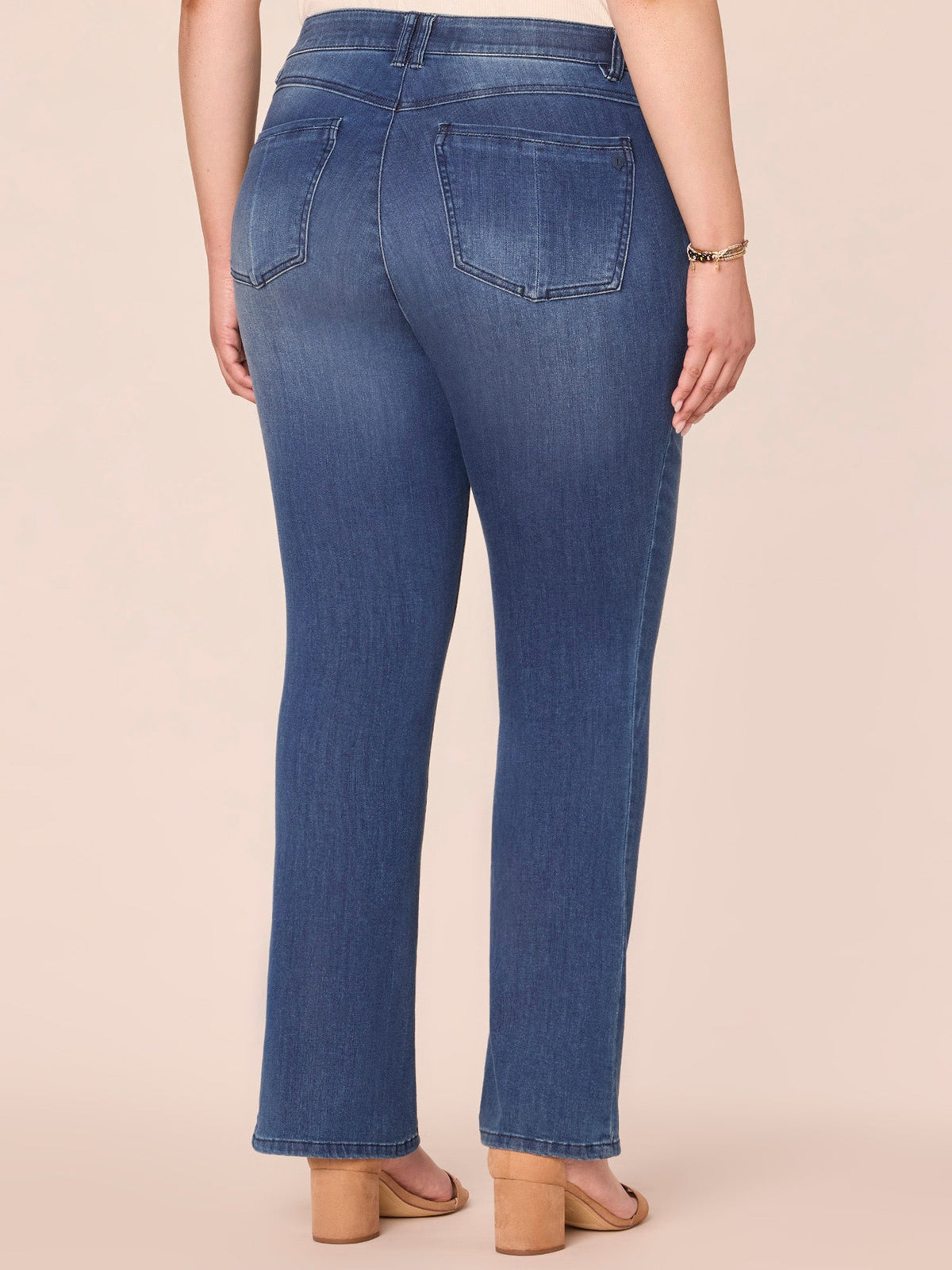 Democracy Clothing "Ab"solution® Itty Bitty Bootcut Plus Jeans - Blue Denim