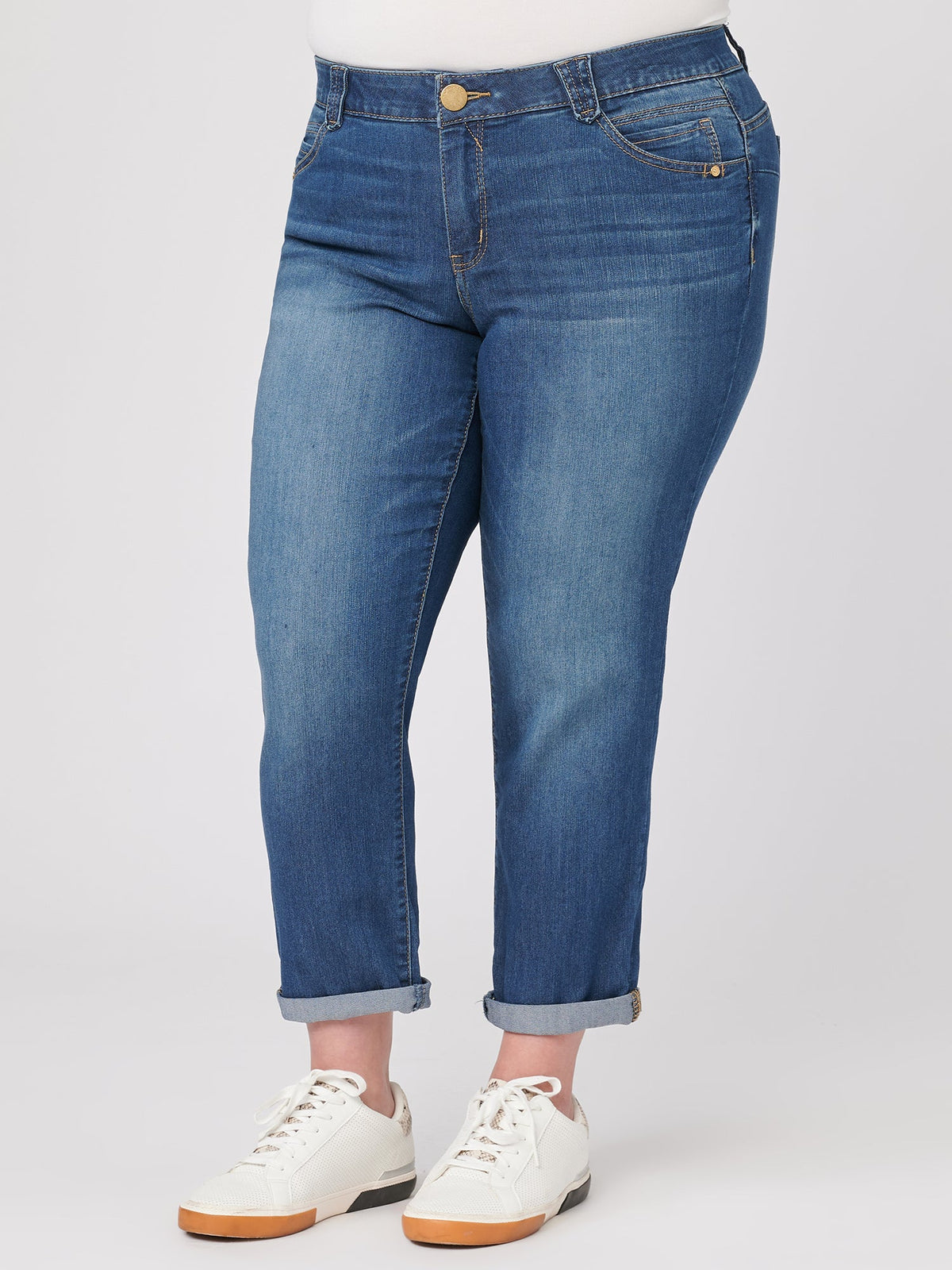 Democracy Clothing Plus "Ab"solution® Ankle Crop Jean - Blue Denim