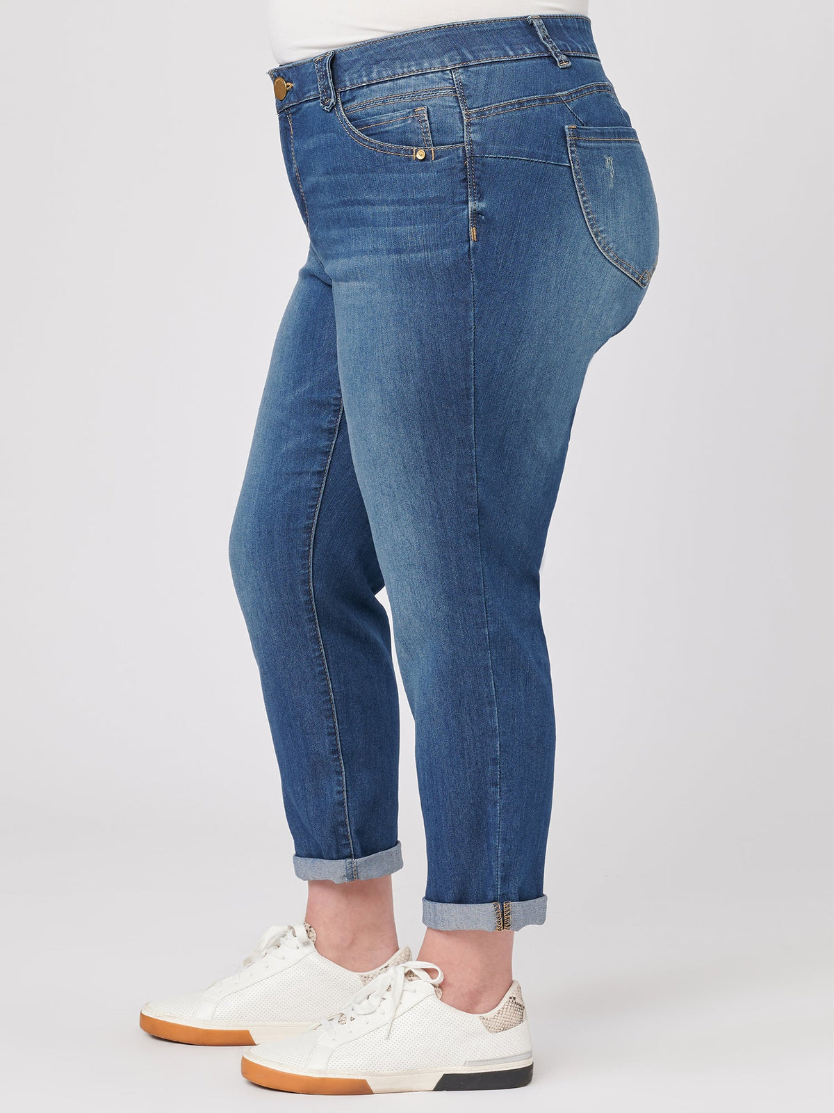 Democracy Clothing Plus "Ab"solution® Ankle Crop Jean - Blue Denim