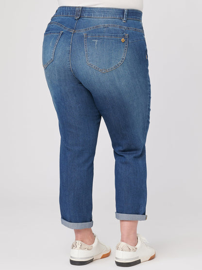 Democracy Clothing Plus "Ab"solution® Ankle Crop Jean - Blue Denim