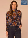 Navy Burnt Henna Multi