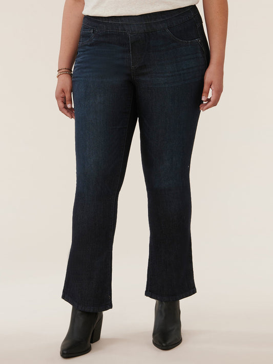 Democracy Clothing Ab"solution® High Rise Indigo Plus Itty Bitty Bootcut Glider - Indigo Denim