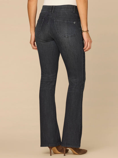 Democracy Clothing “Ab”solution® Mid-Rise Artisanal Itty Bitty Boot Plus Size Jeans - Dark Indigo Artisanal Denim