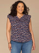 Navy Multi Print