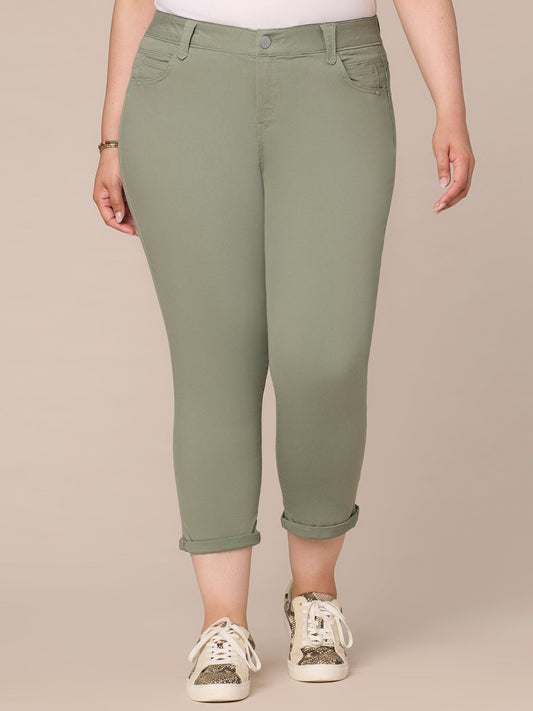 Democracy Clothing "Ab"solution® Colored Booty Lift Plus Ankle Skimmers - Dark Seagrass|Portobello|Mineral Rose|Dark Teal|Flax Taupe|Laurel Oak|Peanut Butter|Rose Taupe