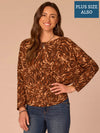 Brown Multi Print